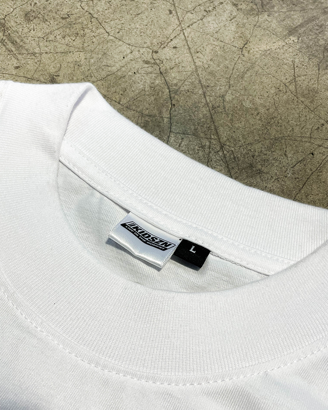 'Pitstop' Boxy Cropped Tee (White)