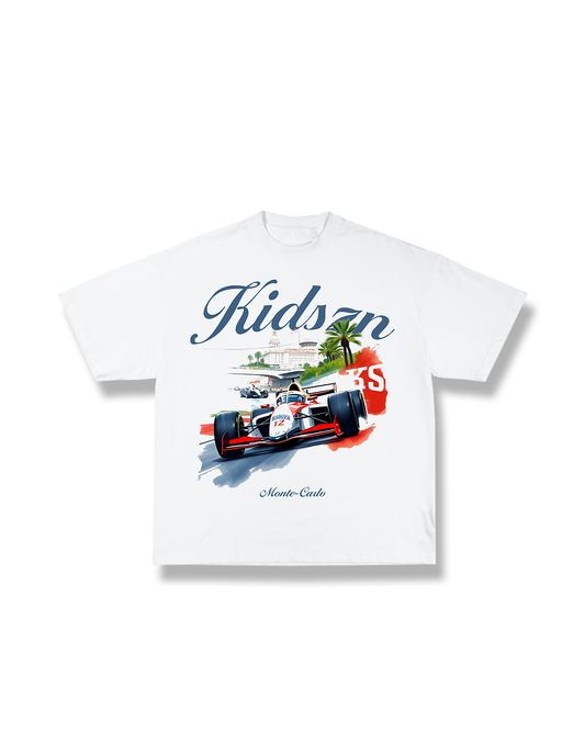 'Monte Carlo' Classic Fit Tee (White)