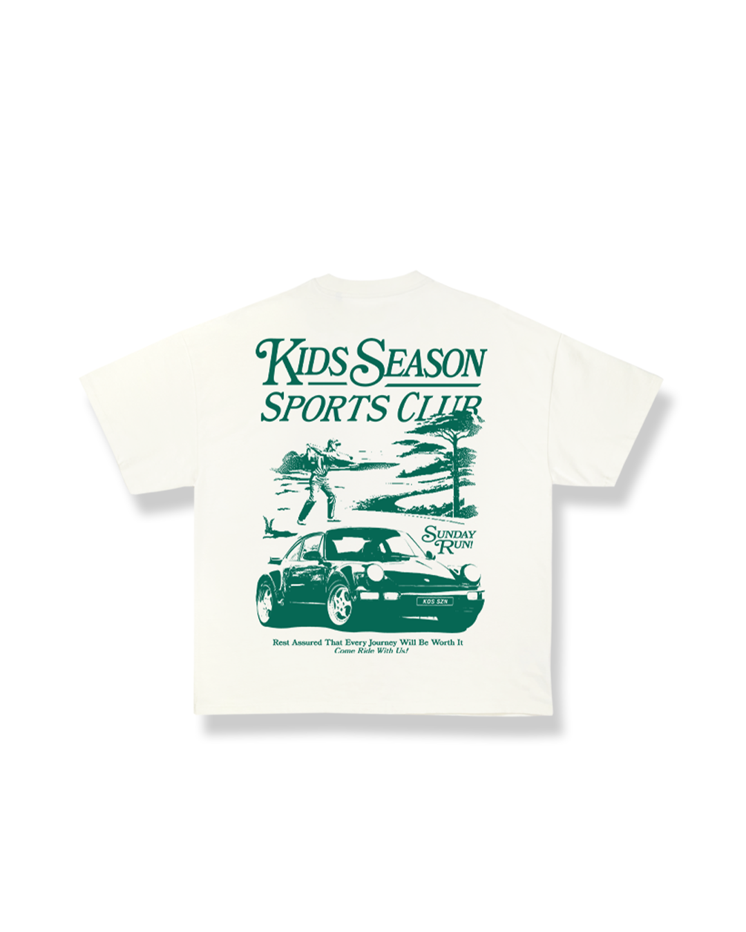 'Sports Club' Classic Fit Tee (Off-White)